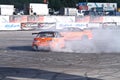 Drift show Orange team Royalty Free Stock Photo
