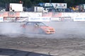 Drift show Orange team Royalty Free Stock Photo