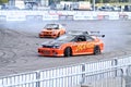 Drift show Orange team Royalty Free Stock Photo
