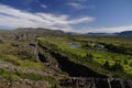 Drift of the tectonic plates at Pingvellir Iceland Royalty Free Stock Photo