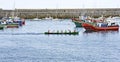 Drifters in the sea of Castro Urdiales Royalty Free Stock Photo