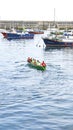 Drifters in the sea of Castro Urdiales Royalty Free Stock Photo