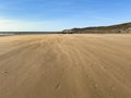 Drifting sands on Woolacombe Beach, Devon Royalty Free Stock Photo