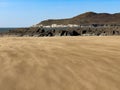 Drifting sands on Woolacombe Beach, Devon Royalty Free Stock Photo