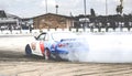 Drifting show in England Royalty Free Stock Photo