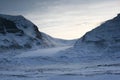 Drifting Snow at Columbia Icefield at Dusk