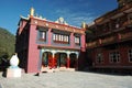 Drikung Kagyu Gompa in holy buddhist place Rewalsar,India Royalty Free Stock Photo