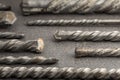 Drill bits for drilling concrete masonry or stone Royalty Free Stock Photo