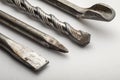 Drill bits for drilling concrete masonry or stone Royalty Free Stock Photo