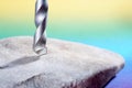 Drill for drilling natural stone Royalty Free Stock Photo