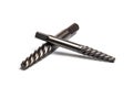 Drill extractors close up view  on white background Royalty Free Stock Photo