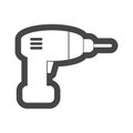 Drill icon, simple vector icon Royalty Free Stock Photo