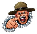 Drill Instructor Sergeant Bootcamp Army Soldier