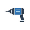 Drill Machine Icon Royalty Free Stock Photo