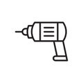 Drill Machine Icon Royalty Free Stock Photo