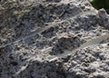 Drill marks in Granite Rock Royalty Free Stock Photo