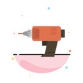 Drill, Power, Machine, Cordless, Electronics Abstract Flat Color Icon Template