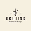 Driller simple logo symbol icon vector graphic design illustration idea creative