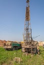 Drillers produce core sampling