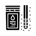 drilling fluids glyph icon vector illustration