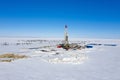 Drilling gas wells in the Yamalo-Nenets Autonomous district of Russia Royalty Free Stock Photo