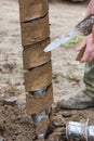 Drilling machine for drilling holes Royalty Free Stock Photo