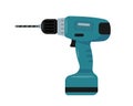 Drilling machine or hand drill icon isolated