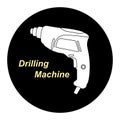 Drilling machine icon design