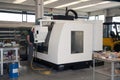 Drilling and milling CNC in workshop