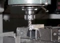 Drilling and milling CNC in workshop