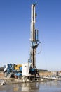 Drilling rig. Drilling deep wells. Coring. Industry. Mineral exploration.1