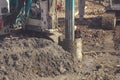 Drilling rig making deep foundation 2