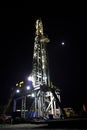 Drilling Rig at Night