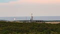 Drilling Rig and Oil Facility in the Permian Basin Texas