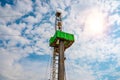 Drilling rig in oil field for drilled into subsurface in order to produced crude, inside view