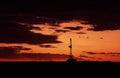 Drilling Rig at Sunset