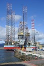 Drilling rigs in maintenance