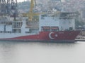 Drilling ship for petroleum in turkiye