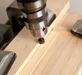 Drilling small hole in wood