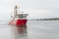 Drilling vessel Fugro Explorer nearing New Bedford