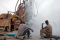 Drilling of a well in Burkina Faso Faso