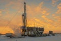 Drilling wells in the northern oil and gas field