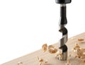 Drilling wooden board