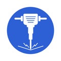 Drilling work Vector Icon which can easily modify or edit