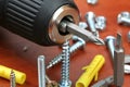 Drills, screws & Plugs Royalty Free Stock Photo