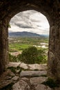 The Drin river valley view from the Shkoder castle window Royalty Free Stock Photo