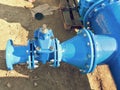 Dring water piping , Gate valves and reduction member.