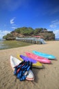 Drini Island famous beach in Jogjakarta