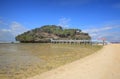 Drini Island famous beach in Jogjakarta