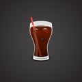 Drink vector icon. Realistic art. Royalty Free Stock Photo